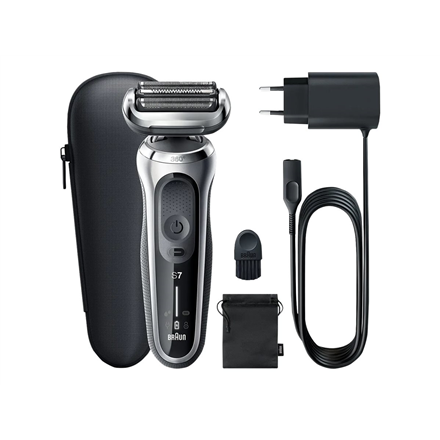 Braun | Shaver | 71-S1000s | Operating time (max) 50 min | Wet & Dry | Silver/Black|71-S1000s