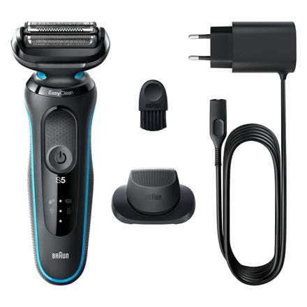 Braun | Shaver | 51-M1200s | Operating time (max) 50 min | Wet & Dry | Black/Mint|51-M1200s