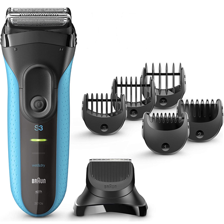 Braun | Shaver with trimmer | Series 3 Shave&Style 3010BT | Operating time (max) 45 min | Wet & Dry | NiMH | Black/Blue|3010BT