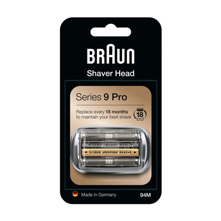 Braun | Replacement Head | Cassette 94M | Silver|Kombipack 94M