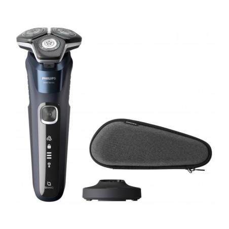 Philips Series 5000 wet and dry electric shaver S5885/35, SkinIQ, SteelPrecision blades, 360-D flexible heads, PowerAdapt Sensor|S5885/35