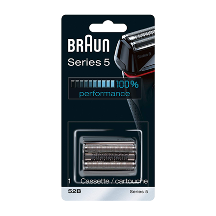 Braun | 52B | Head Replacement Pack | Black|Kombipack 52B