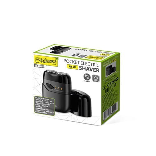 MAESTRO MR-671 USB kelioninis elektrinis skustuvas
