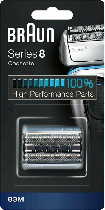Braun Shaver Replacement Head for Series 8, Silver  83M