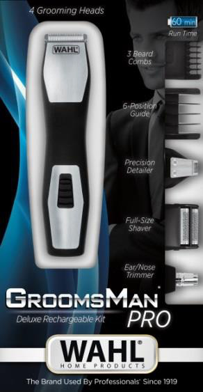 Kirpimo rinkinys WAHL 09855-1216 GroomsMan Pro, belaidis