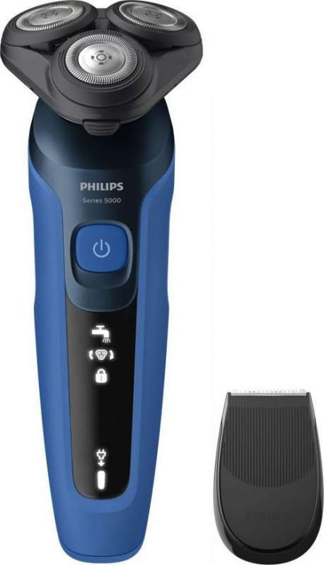 Barzdaskutė Philips S5466/17, veikimo laikas (maks.) 45 min, šlapias ir sausas, ličio jonų, karališkai mėlynas.