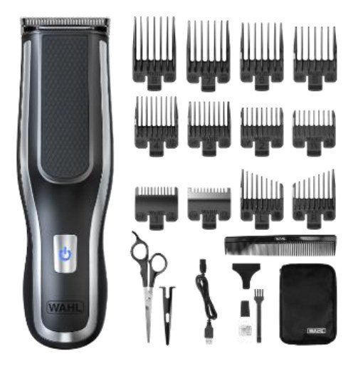 Wahl Self-Clip 360 Juoda, Sidabras Ličio-jonų (Li-Ion)