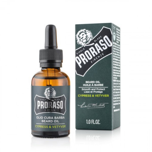 Proraso Cypress & Vetyver Beard Oil Barzdos aliejus, 30ml