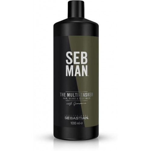 Sebastian Professional The Multitasker 3in1 Plaukų, barzdos ir kūno prausimosi gelis, 1000ml