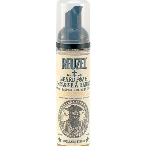 Reuzel Wood & Spice Beard Foam Pikantiško medienos kvapo nenuplaunamos putos barzdai ir odai prižiūrėti, 70ml