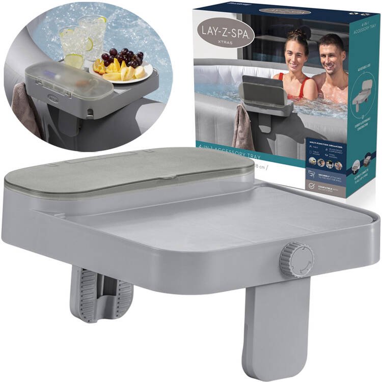 Lentynėlė Lay-Z-Spa 4in1, su staliuku ir laikikliu