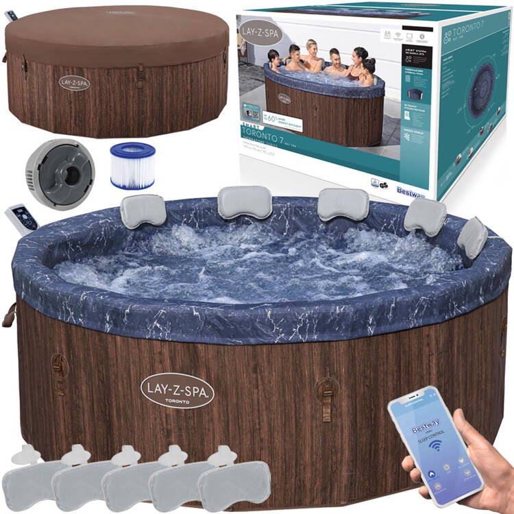 Hidromasažinė vonia Lay-Z-Spa Toronto 5-7 asmenims su WiFi