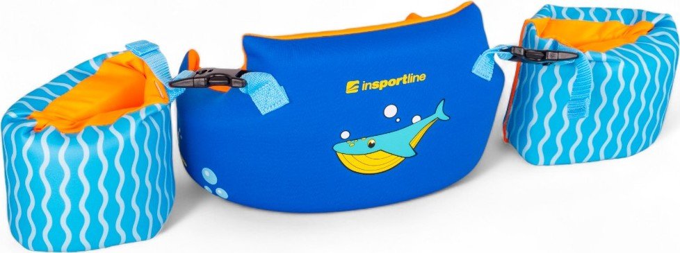 Vaikų baseino plūduriavimo liemenė "2-in-1" su vandens sparnais inSPORTline Banarito