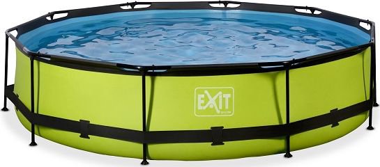 Exit Lime garden pool with 360x76cm filter pump