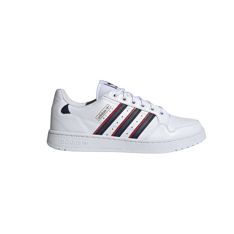 adidas NY 90 Shoes Stripes Cloud White Scarlet - Dydis 41 (S29248 Laisvalaikio batai)