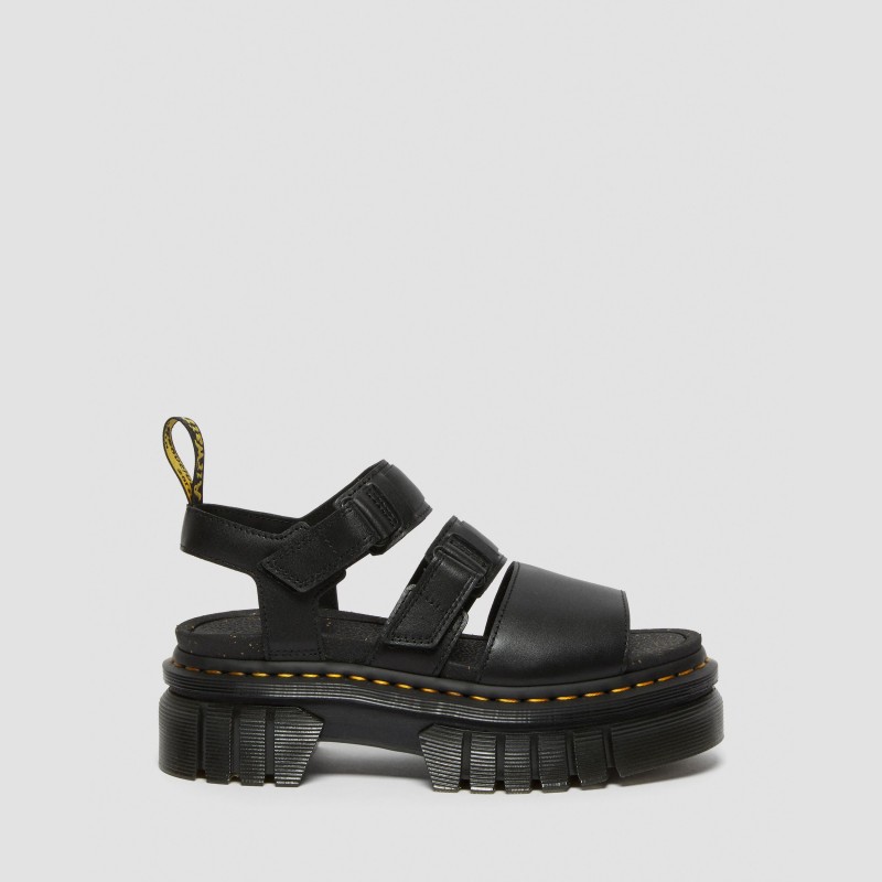 Dr. Martens RICKI 3-STRAP SANDAL Black Nappa Lux - Dydis 40 (27405001 Basutės)