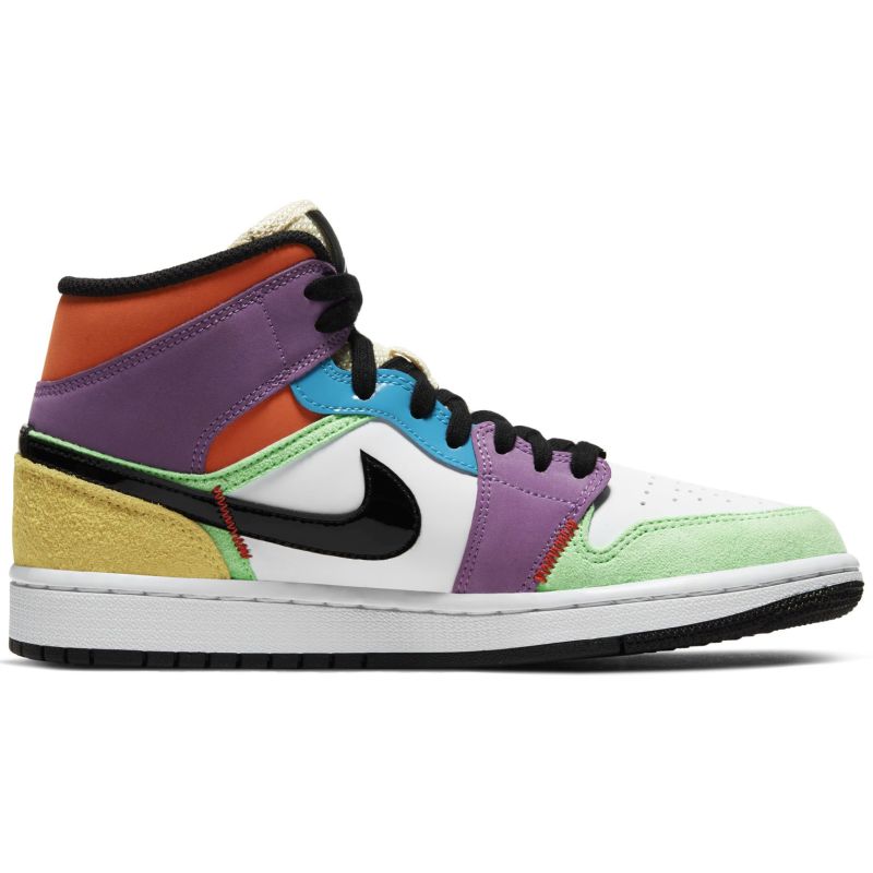 Air Jordan Wmns 1 Mid SE Multi-Color - Dydis 37.5 (CW1140-100 Laisvalaikio batai)