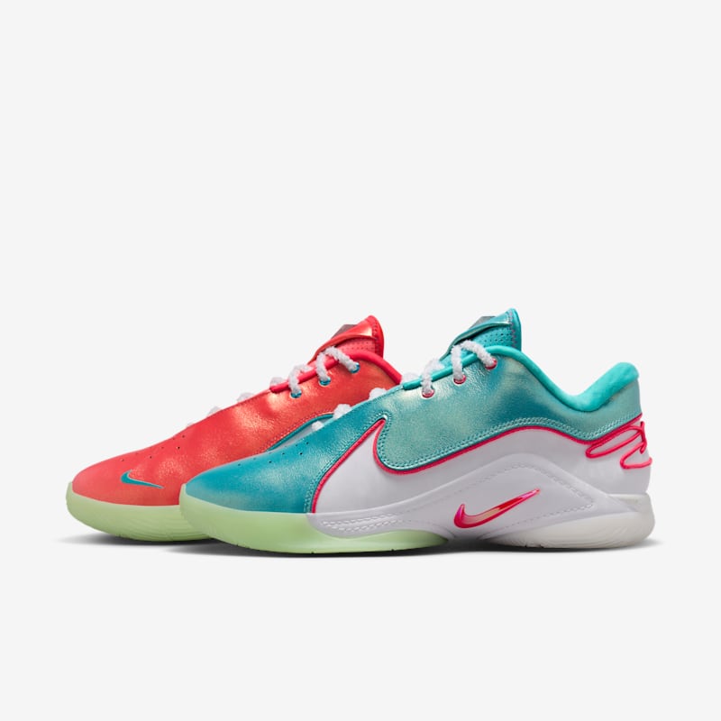 Nike LeBron XXII "Limelight" Solar Red/Dusty Cactus-White-Vapor Green - Dydis 40 (HV5148-600 Krepšinio bateliai)