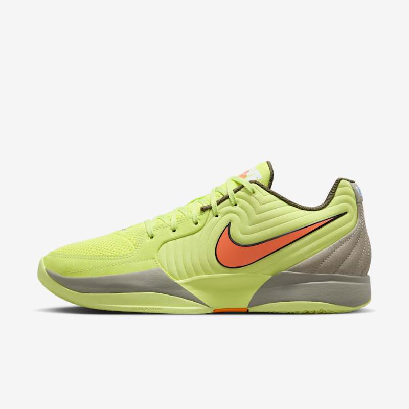 Nike Ja 2 Light Lemon Twist/Light Army/Cargo Khaki/Total Orange - Dydis 42.5 (FD7328-701 Krepšinio bateliai)