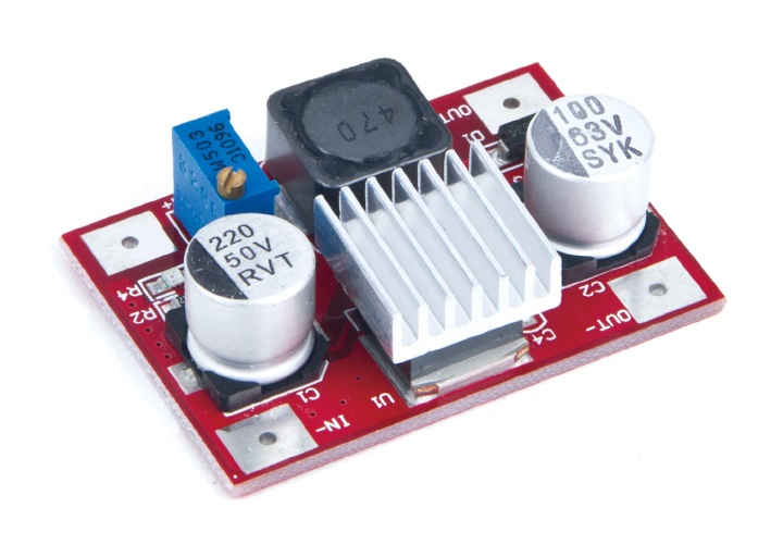 Įtampos keitiklis aukštinantis DC/DC su LM2577 įėjimas 3.5-35VDC iki 3A (pastoviai 2A) išėjimas 5-55VDC IDUINO