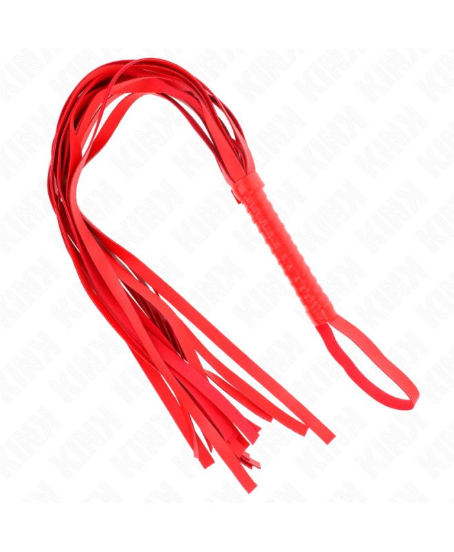 KINK - RED SHORT HANDLE LONG TAIL WHIP 70 CM