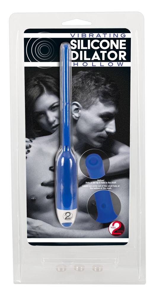 Vibrating silicone dilator hol