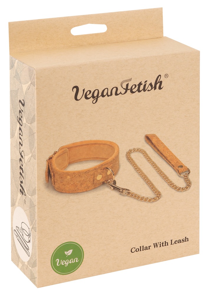 Collar plus leash vegan