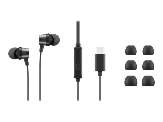 Lenovo | USB-C Wired In-Ear Headphones (with inline control) | 4XD1J77351 | Wired | Black