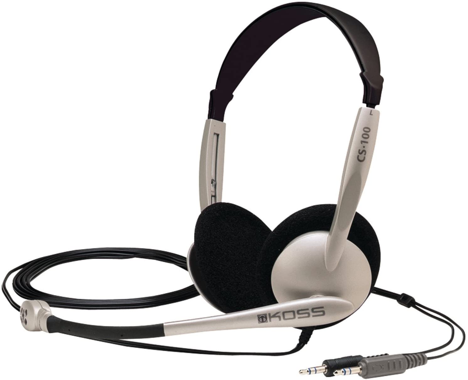 Koss | Headphones | CS100 | Wired | On-Ear | Microphone | Black/Gold