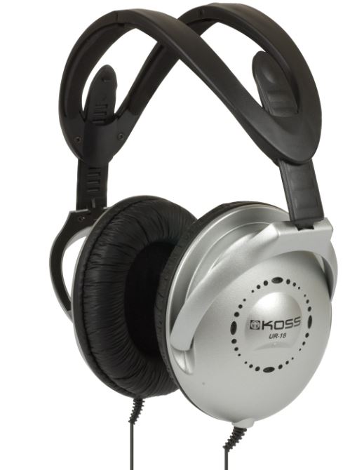 Koss | Headphones | UR18 | Wired | On-Ear | Noise canceling | Silver