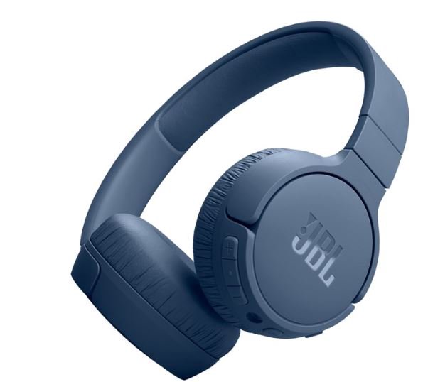 Ausinės JBL Tune 670, ant ausų, belaidės, ANC, mėlynos