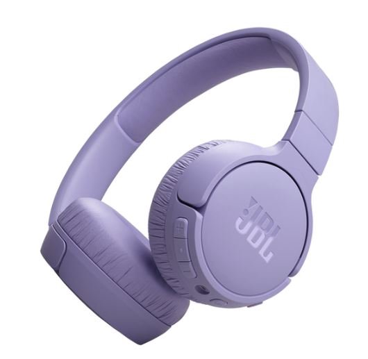 Ausinės JBL Tune 670, ant ausų, belaidės, ANC, violetinės