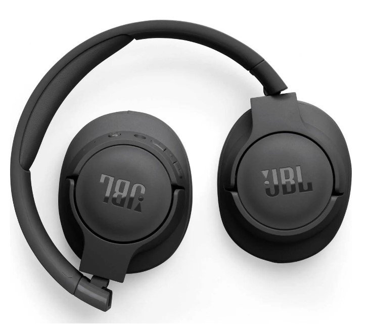 Ausinės JBL Tune 720, ant ausų, belaidės, juodos