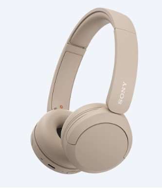 Ausinės SONY WH-CH520C ant ausų, belaidės, smėlio sp.
