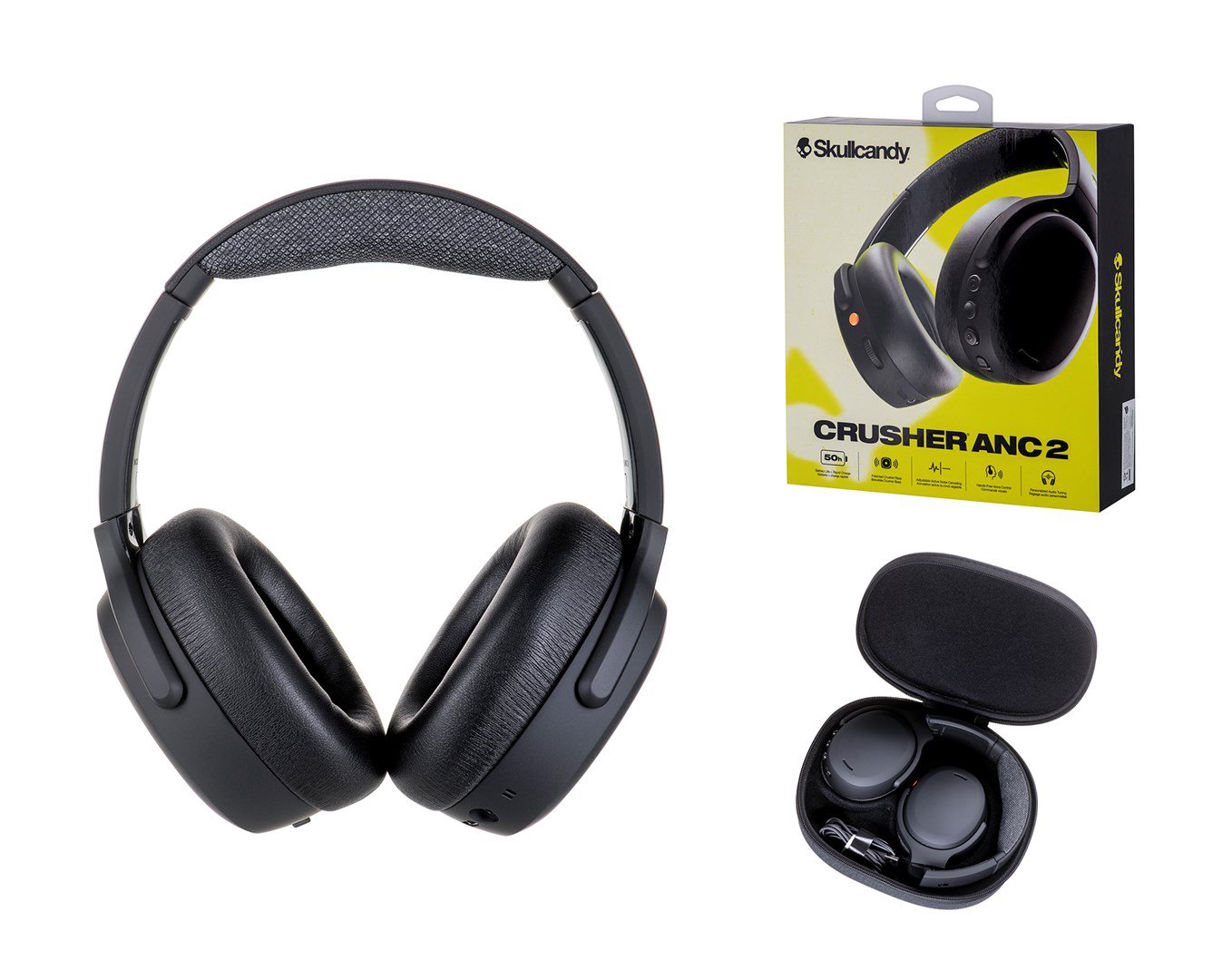 Ausinės Skullcandy Crusher ANC 2 Wireless True Black