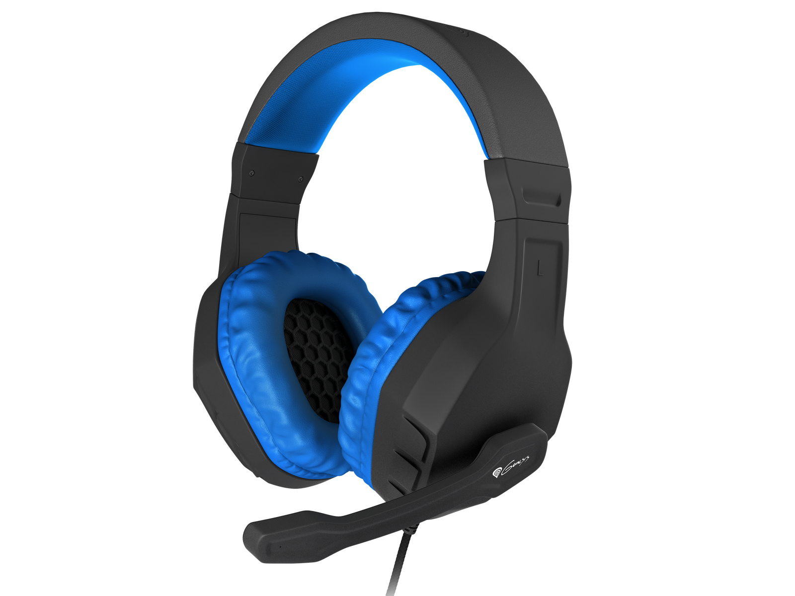 GENESIS ARGON 200 Gaming Headset, On-Ear, Wired, Microphone, Blue