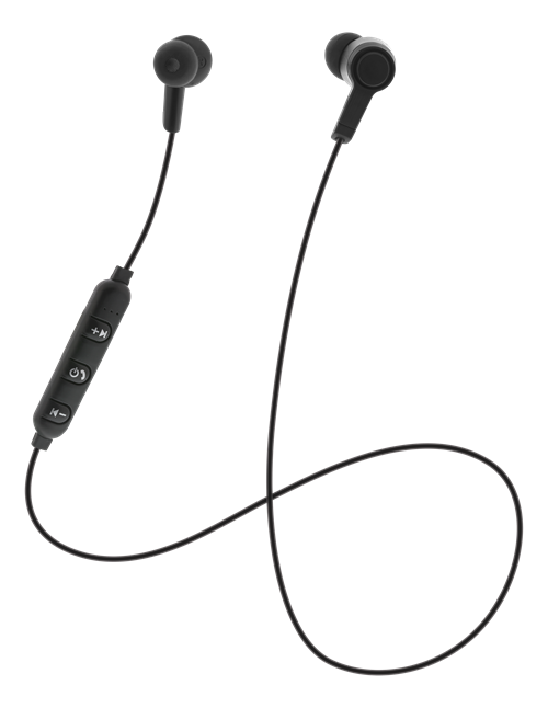 Ausinės STREETZ HL-596, į ausis, Bluetooth 5, su mikrofonu, sportui, juodos