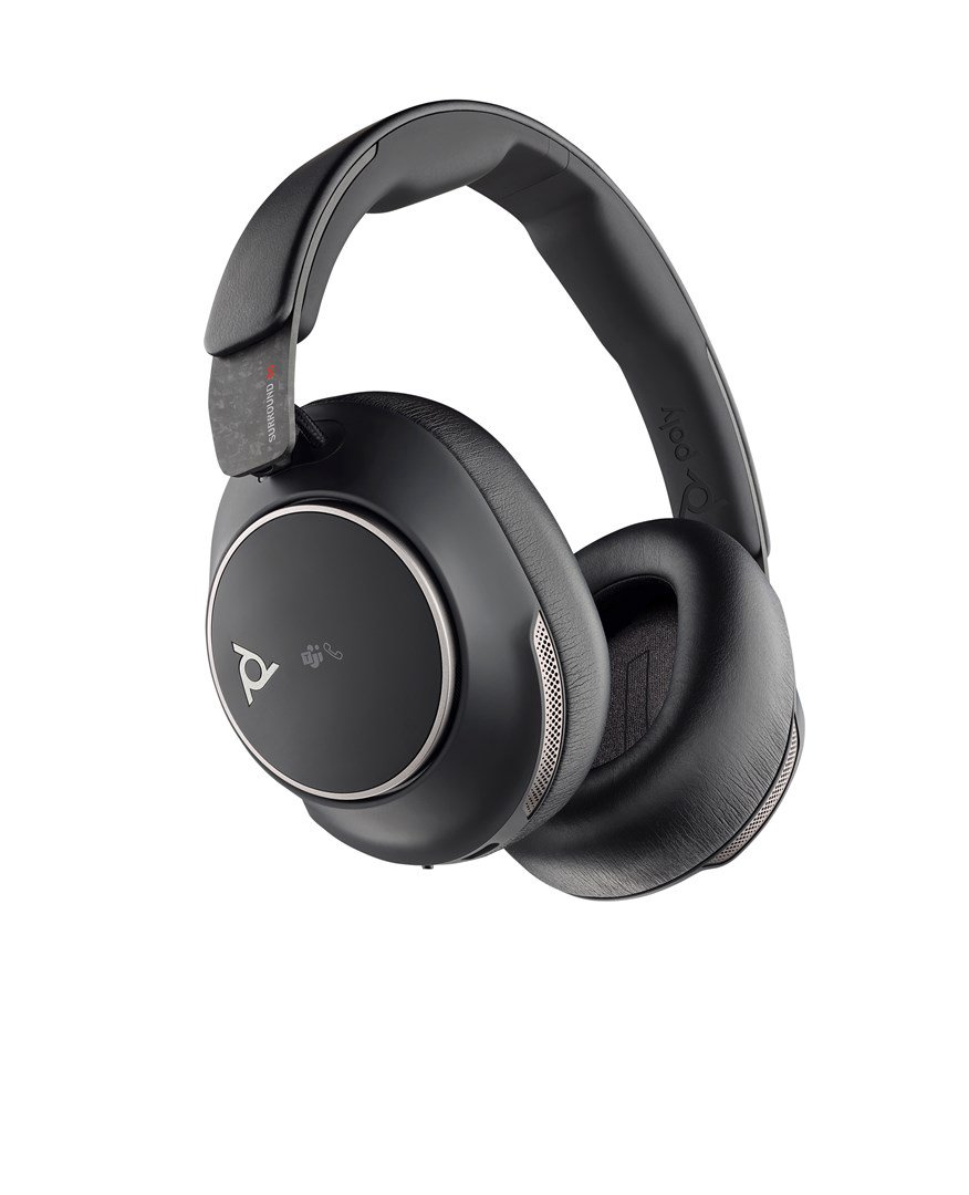 Poly „ Voyager Surround 80 UC“ „Microsoft Teams“ sertifikuotos „USB-C“ ausinės + „USB-C/A“ adapteris
