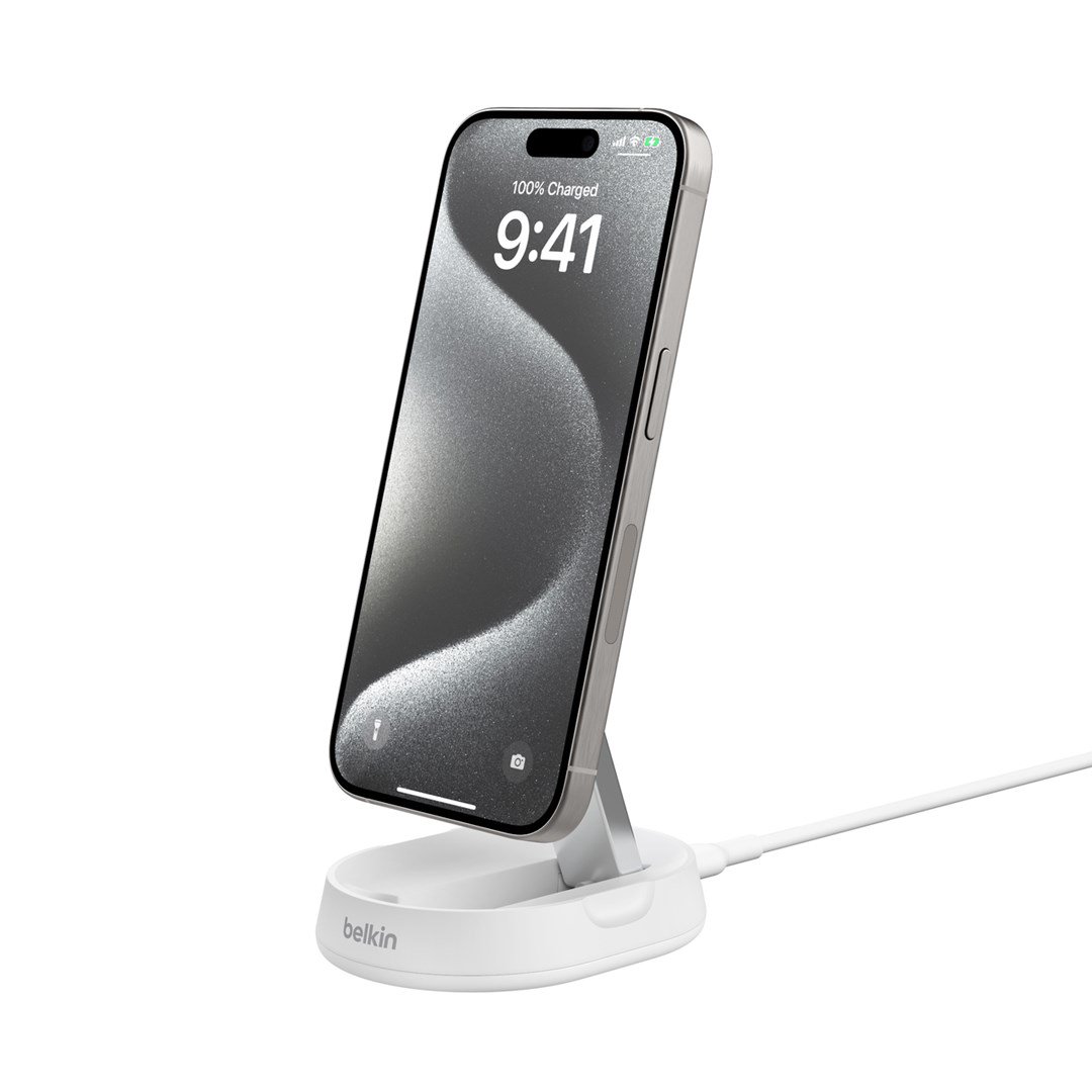 Belkin BoostCharge Pro Išmanusis telefonas Balta AC Belaidis įkrovimas Spartusis įkrovimas Vidaus