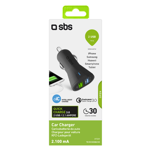 automobilininis kroviklis 2400 mAh