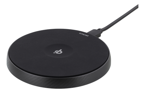 Bevielis įkroviklis DELTACO 10W, juodas / QI-1028