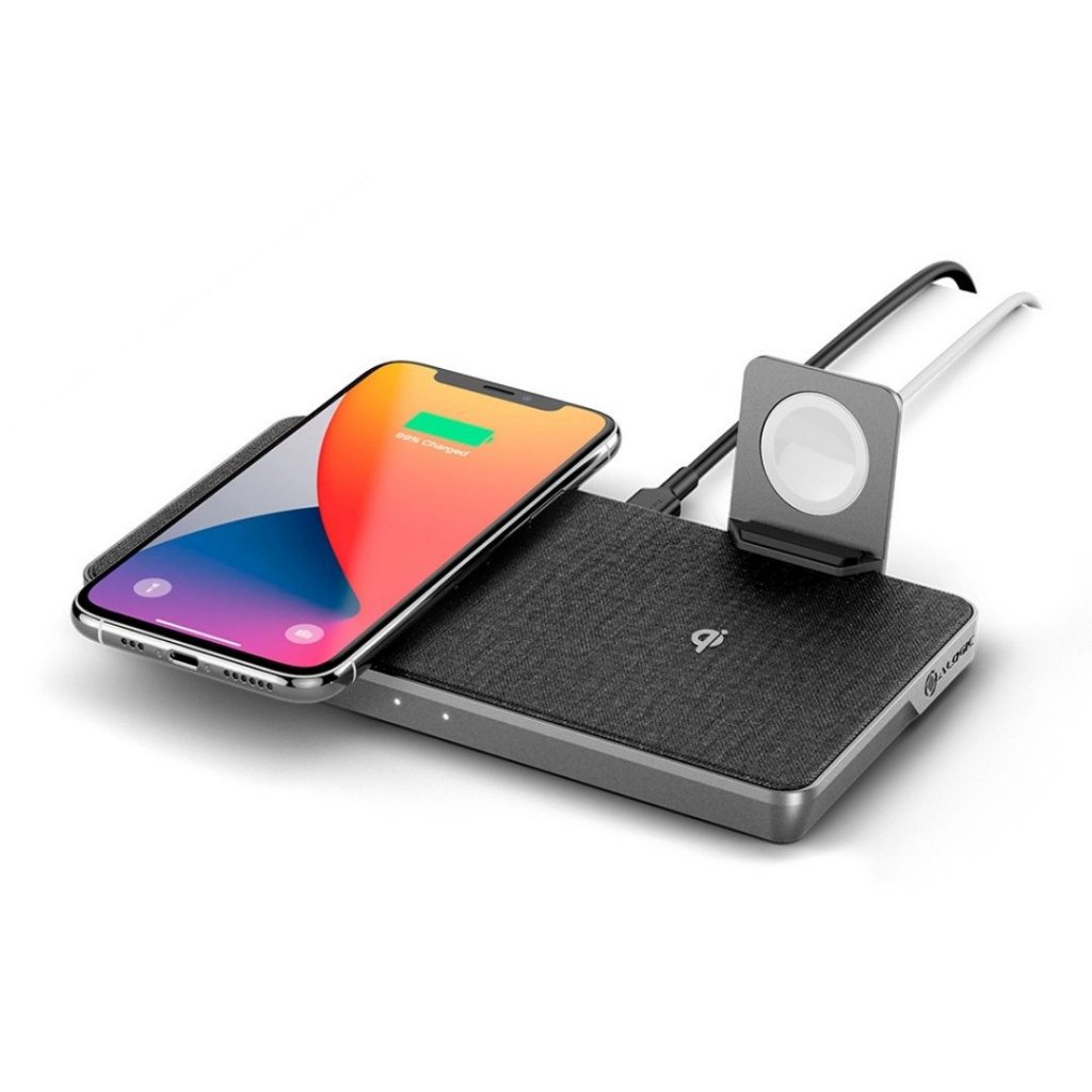 ALOGIC Ultra Power 3-in-1 Wireless Charging Dock Dual Wireless Charging with USB-A Charging Output