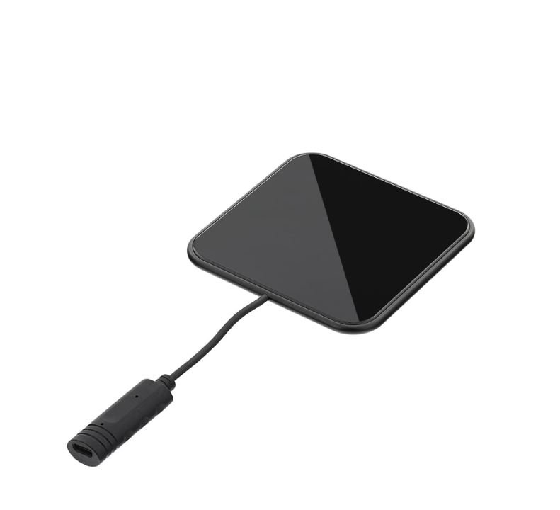 Tellur Qi Ultra-Slim Wireless Fast Charging Pad WCP03, 10W, Qi Certified, Tempered Glass black