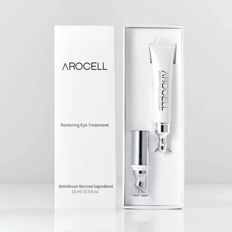 Arocell Wrinkle Solution Eye Cream paakių kremas su masažine galvute 15 ml Arocell Wrinkle Solution Eye Cream paakių kremas su masažine galvute 15 ml