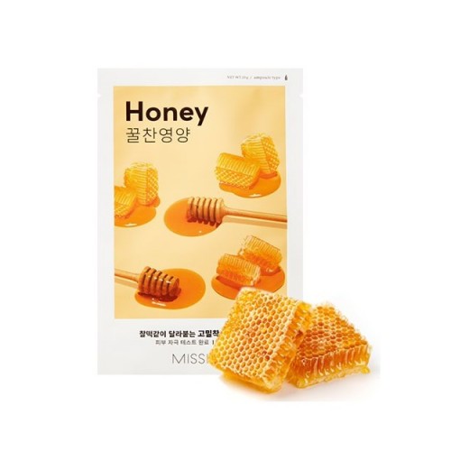 Missha Airy Fit Sheet Mask Honey Veido kaukė 19g Missha Airy Fit Sheet Mask Honey Veido kaukė 19g