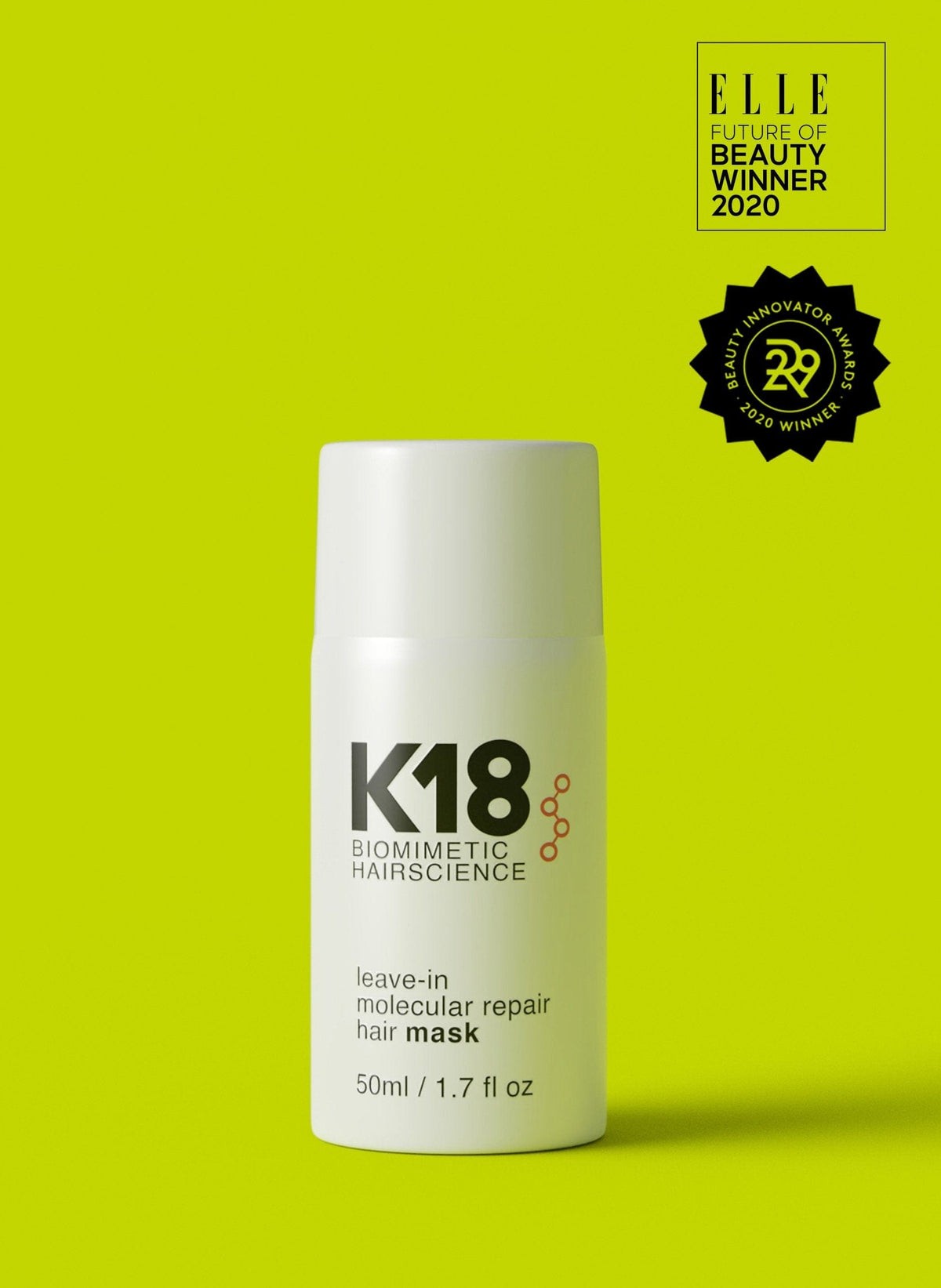 K18 PEPTIDE NENUPLAUNAMA MOLEKULINĖ ATKURIAMOJI KAUKĖ PLAUKAMS, 50 ML K18 PEPTIDE NENUPLAUNAMA MOLEKULINĖ ATKURIAMOJI KAUKĖ PLAUKAMS, 50 ML