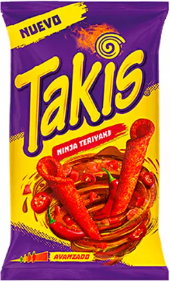 Kukurūzų traškučiai TAKIS (NINJA TERIYAKI), 90g Kukurūzų traškučiai TAKIS (NINJA TERIYAKI), 90g