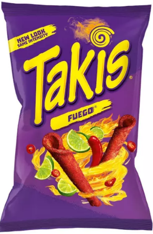 Kukurūzų traškučiai TAKIS (FUEGO), 100g Kukurūzų traškučiai TAKIS (FUEGO), 100g