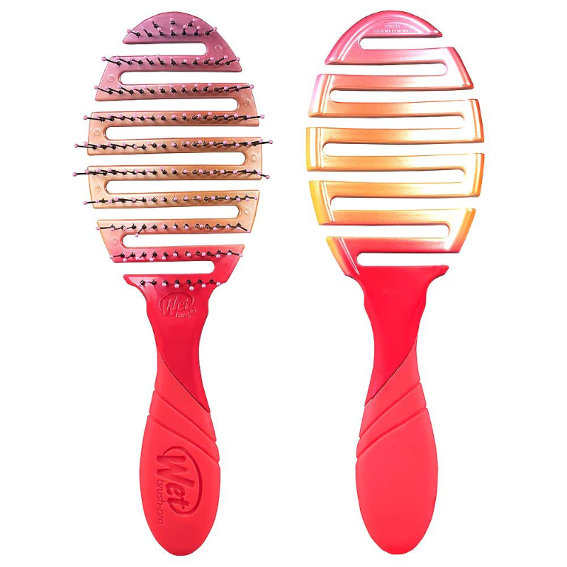 WETBRUSH PRO FLEX DRY Coral Ombre ovalus plaukų džiovinimo šepetys WETBRUSH PRO FLEX DRY Coral Ombre ovalus plaukų džiovinimo šepetys