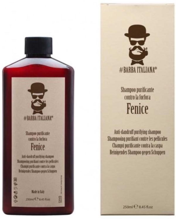 Barba Italiana Šampūnas nuo pleiskanų Fenice, 250 ml BI777777 Barba Italiana Šampūnas nuo pleiskanų Fenice, 250 ml BI777777